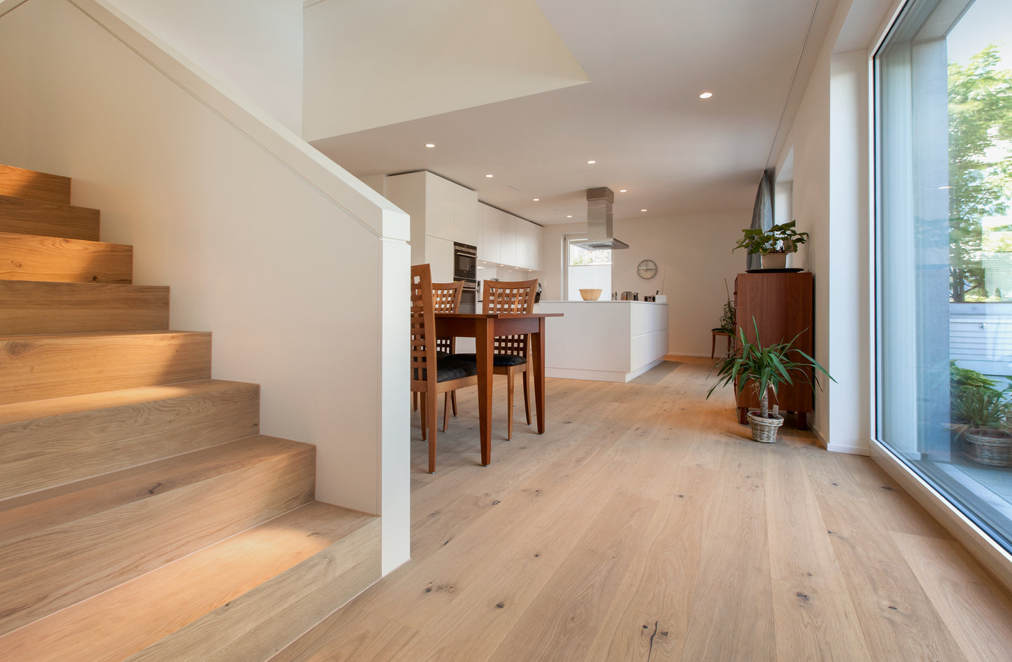 Ek XXL Hjärter Borstad Vit Mattlack prov 200mm